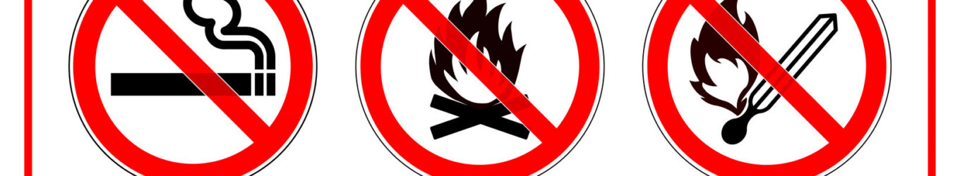 ks367 Kombi-Schild - Waldbrandgefahr: Rauchen, Feuer und offenes Licht verboten! - DIN A1 A2 A3 A4 Poster - xxl g6355